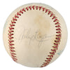 Hank Aaron Eddie Mathews Signed Vintage 1973 American League Cronin Baseball JSA