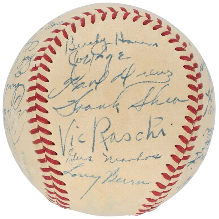 1946 New York Yankees Team Signed American League Baseball Joe Dimaggio PSA DNA