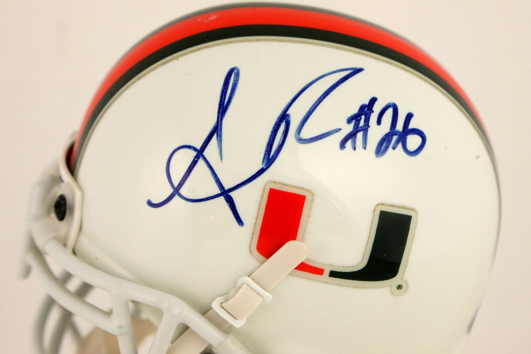 Sean Taylor Signed University of Miami Schutt Mini Football Helmet JSA COA