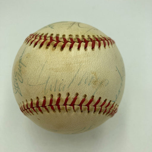 Willie Mays Mike Schmidt HOF Multi Signed Vintage National League Baseball