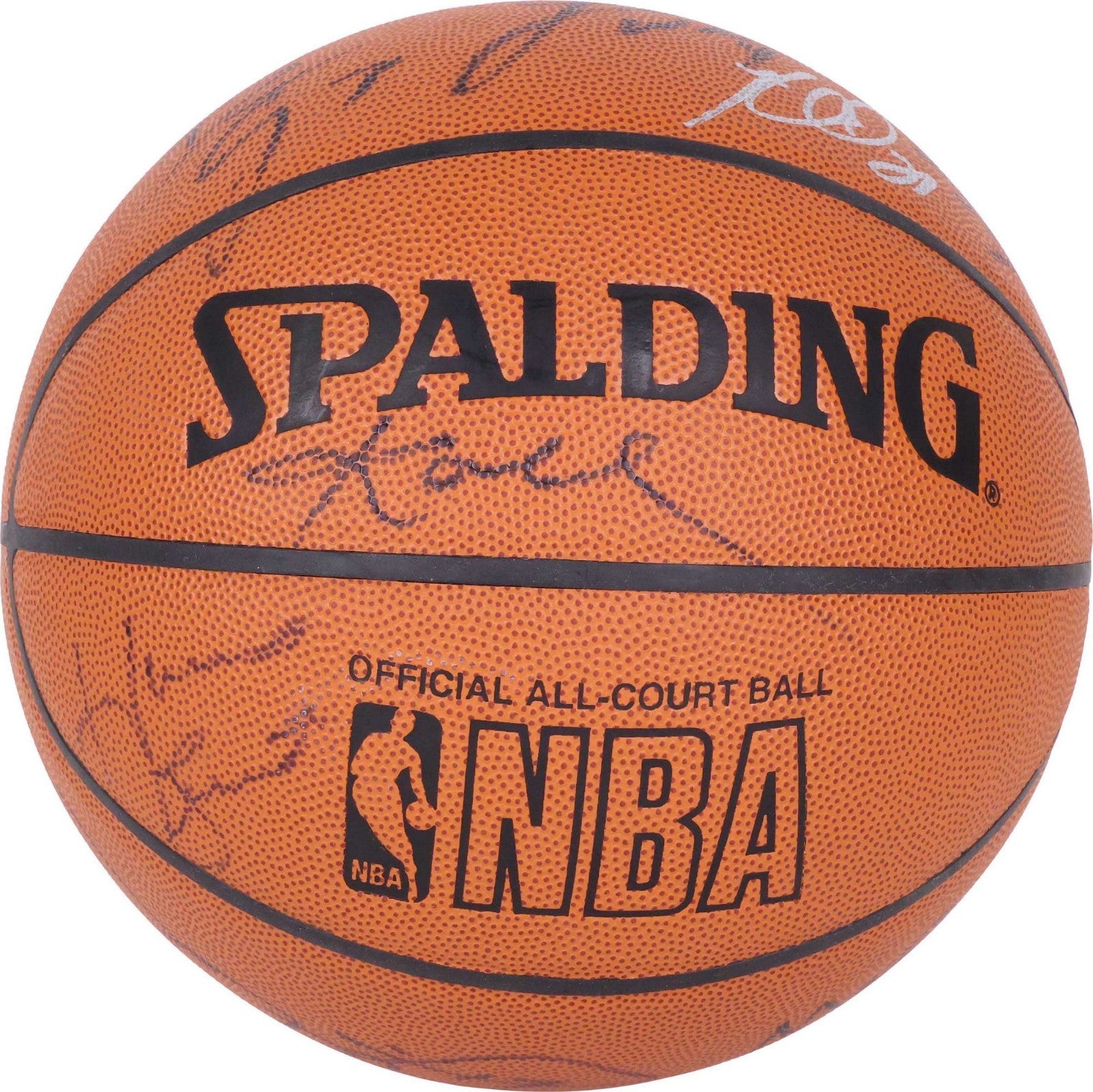 Kobe Bryant 2002-03 Los Angeles Lakers NBA Champs Team Signed Basketball PSA