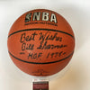 Bill Sharman Hall Of Fame 1975 Signed Spalding NBA Basketball JSA COA