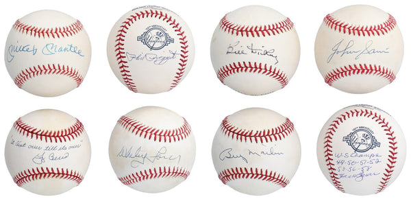 1953 New York Yankees WS Champs Team Signed Baseball Collection 35 Balls JSA COA
