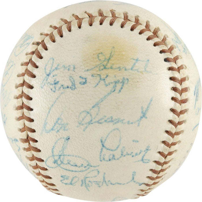 1957 Brooklyn Dodgers Team Signed Baseball Sandy Koufax Roy Campanella PSA DNA