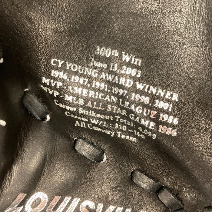 Roger Clemens Twice Signed AUthentic Game Model Baseball Glove Beckett Hologram