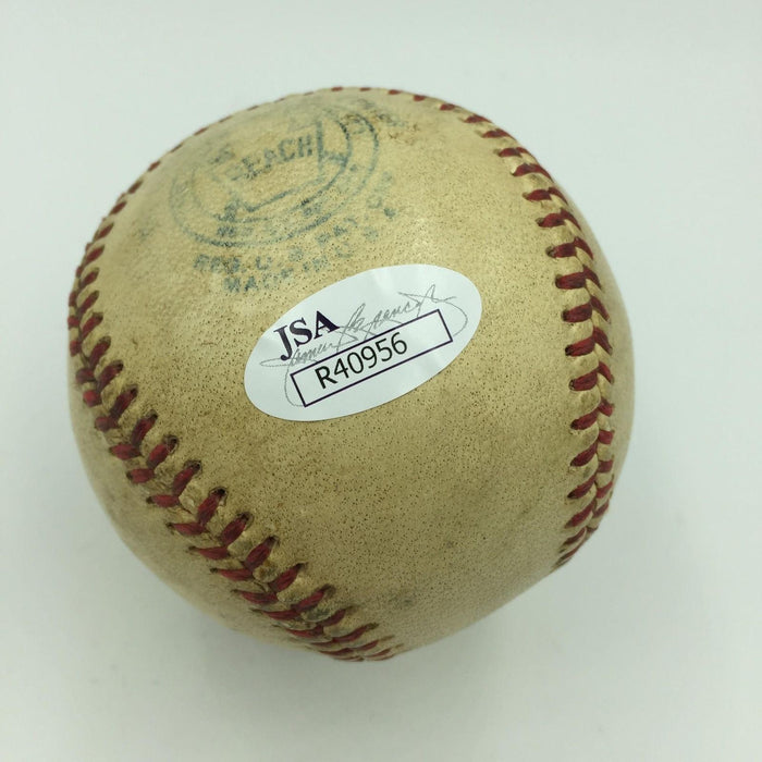 1952 Bob Feller Signed Inscribed "My My" American League Baseball With JSA COA