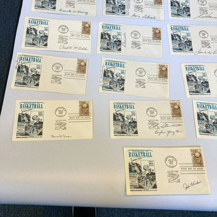 Lot Of (25) 1961 Naismith Basketball Hall of Fame Signed First Day Covers FDC