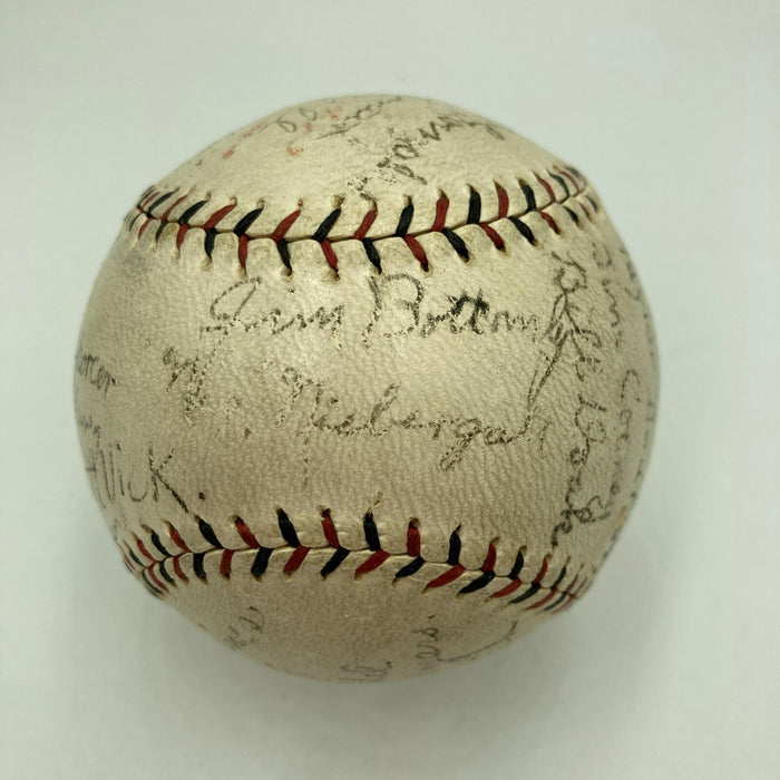 1924 St. Louis Cardinals Team Signed Baseball Rogers Hornsby Bottomley JSA COA