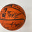 1983-84 Philadelphia 76ers Team Signed Vintage Game Issued Basketball JSA