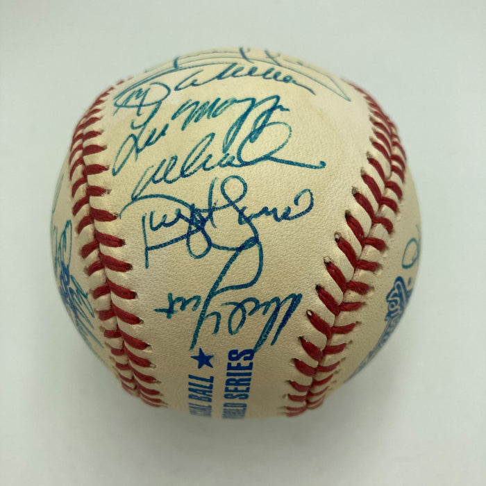 1995 Atlanta Braves World Series Champs Team Signed W.S. Baseball 30 Sig JSA COA