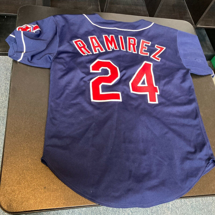 Manny Ramirez Signed Game Model 1990's Cleveland Indians Jersey JSA COA