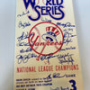1978 New York Yankees World Series Champs Team Signed Jumbo 9x33 Ticket JSA COA