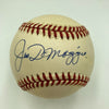 Beautiful Joe Dimaggio Signed American League Baseball JSA Graded MINT 9