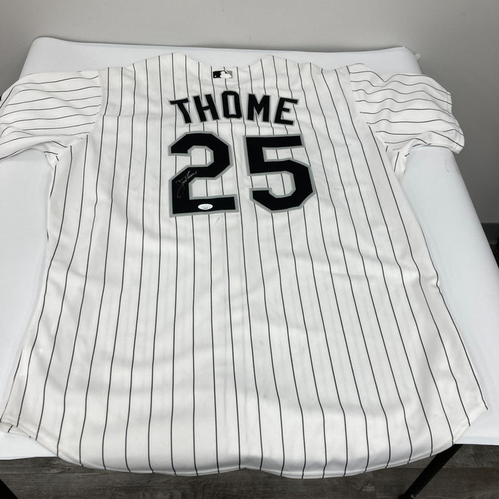 Jim Thome Signed 2005 Chicago White Sox World Series Majestic Jersey JSA COA