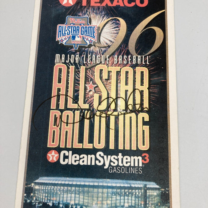 Derek Jeter Rookie Signed 1996 All-Star Game Official Ballot Beckett COA