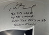 Tom Brady Super Bowl MVP Signed Inscribed New England Patriots Helmet JSA COA
