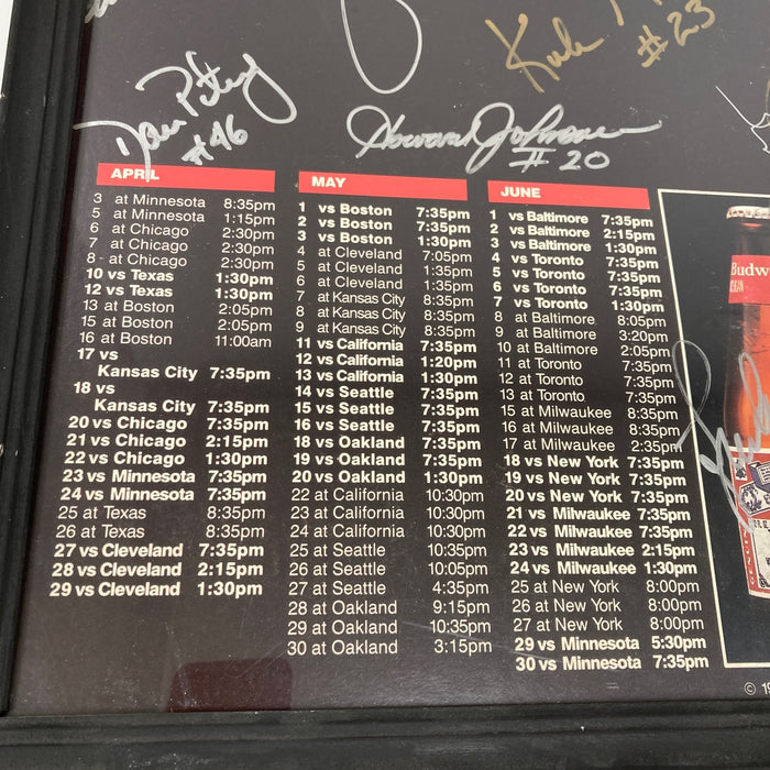 1984 Detroit Tigers World Series Champs Team Signed 14x28 Budweiser Photo JSA