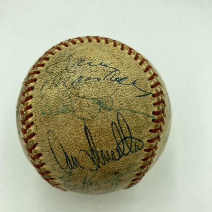 Willie Mays Yogi Berra 1972 New York Mets Team Signed Game Used Baseball