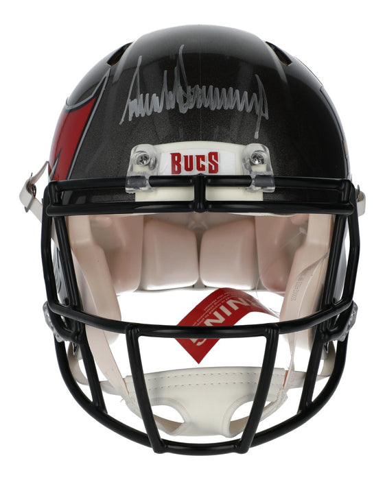 President Donald Trump Full Name Signed Buccaneers Super Bowl Helmet Beckett COA