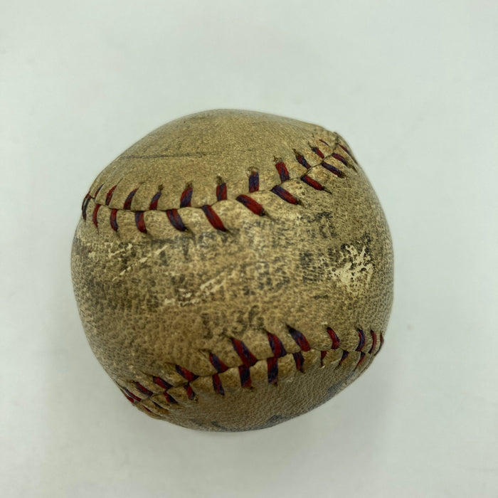 Honus Wagner Single Signed 1936 Mini Baseball PSA DNA COA