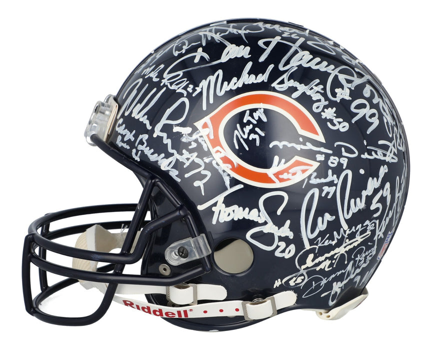 The Finest 1985 Chicago Bears Super Bowl Champs Team Signed Helmet PSA DNA COA