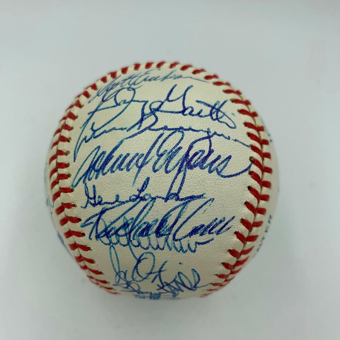 Stunning 1990 Minnesota Twins Team Signed Baseball Kirby Puckett 34 Sigs JSA COA