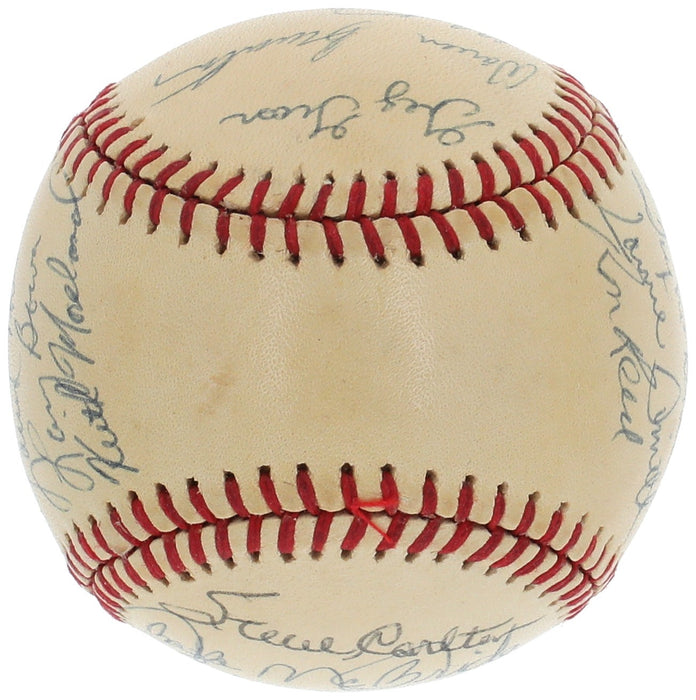 1980 Philadelphia Phillies World Series Champs Team Signed Baseball JSA COA