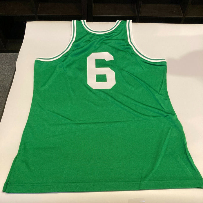 Bill Russell Signed Heavily Inscribed STATS Boston Celtics Jersey With JSA COA