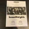 Mira Sorvino Signed Autographed Beautiful Girls Original Movie Script JSA COA