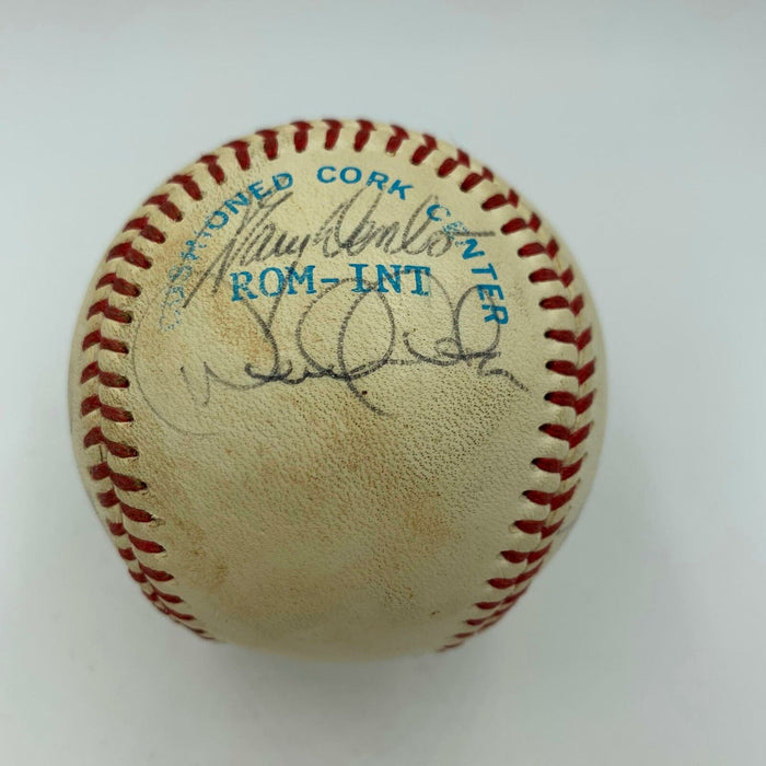 Derek Jeter Pre Rookie 1995 Columbus Clippers Team Signed Baseball JSA COA