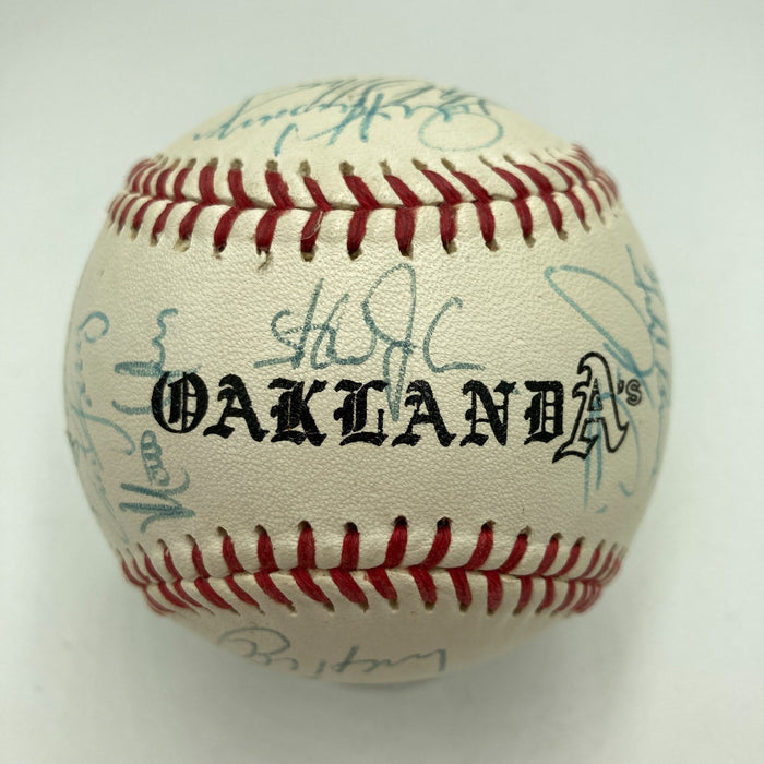1989 Oakland A’s World Series Champs Team Signed Baseball 29 Sigs JSA COA