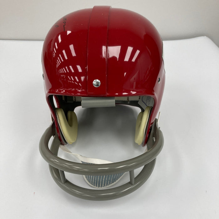 Len Dawson "Super Bowl MVP HOF 1987" Signed Kansas City Chiefs Signed Helmet JSA