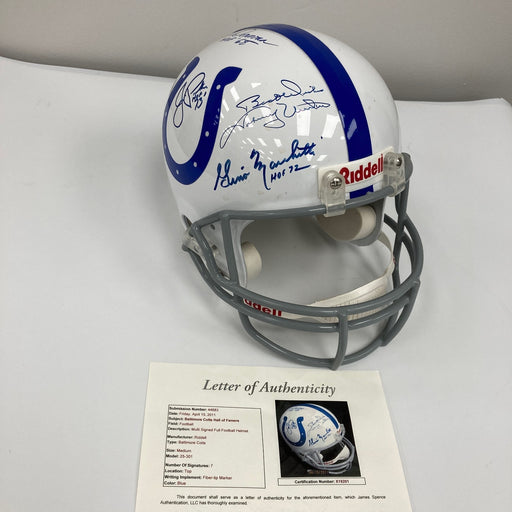 Johnny Unitas Colts Legends Signed Full Size Authentic Riddell Helmet JSA COA