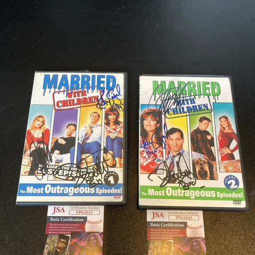 (2) Married With Children Cast Signed DVDs JSA Katey Sagal Faustino Applegate