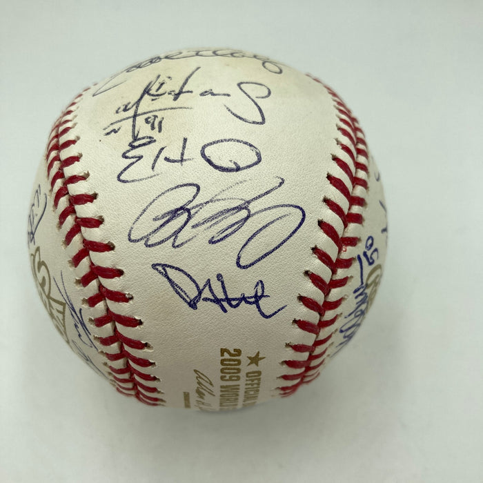2009 New York Yankees World Series Champs Team Signed W.S. Baseball JSA COA