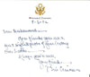 Extraordinary Bill Clinton Signed Handwritten White House Letter To Muhammad Ali