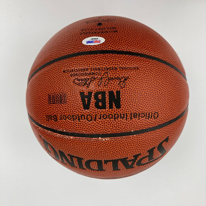 George Mikan HOF 1959 Signed Spalding NBA Basketball PSA DNA Graded 9 MINT