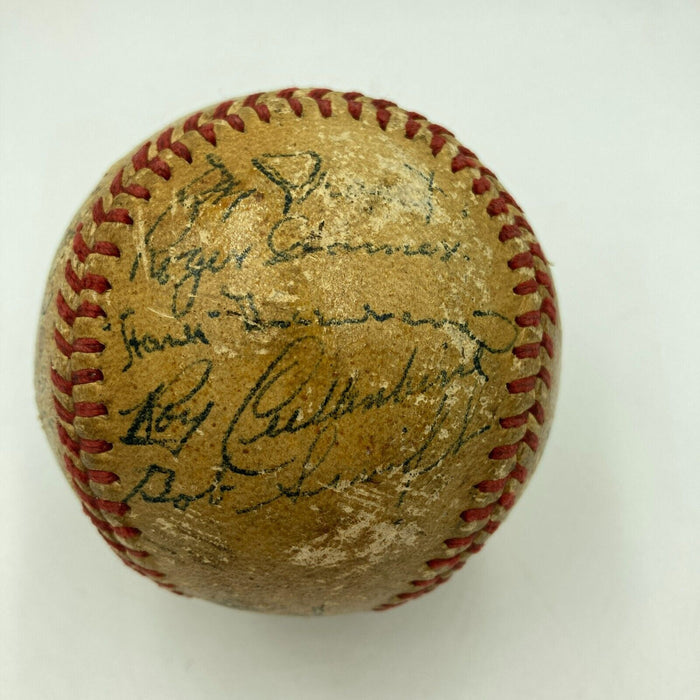 1945 Detroit Tigers World Series Champs Team Signed Baseball JSA COA