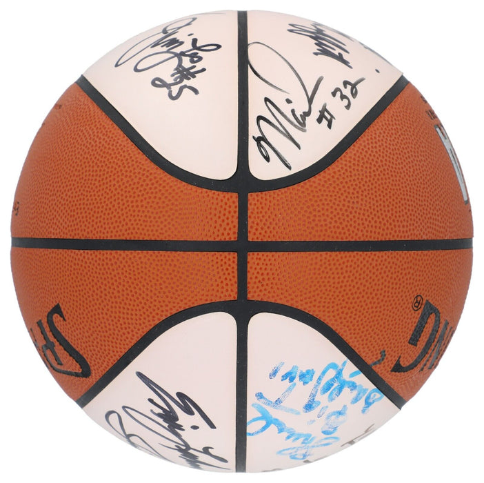 1988-89 Utah Jazz Team Signed Game Used Basketball Karl Malone Beckett COA