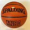 Wilt Chamberlain & Bill Russell Signed NBA Game Basketball JSA Graded 9 MINT