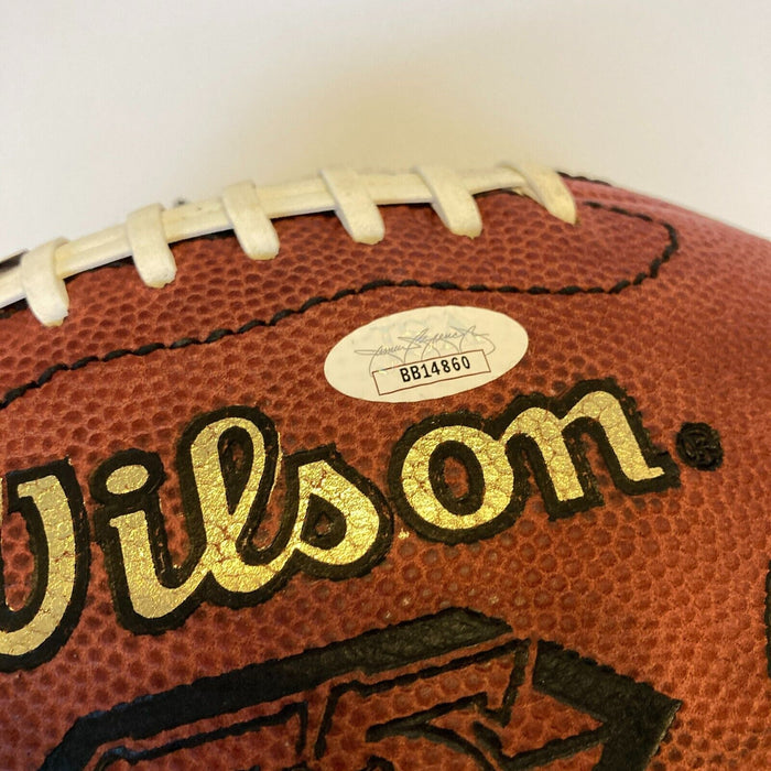 Johnny Unitas HOF 1979 Len Dawson HOF 1987 Multi Signed NFL Football JSA COA