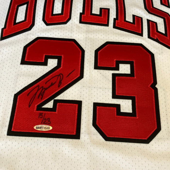 Michael Jordan Signed Chicago Bulls 1991-1992 Back To Back Champs Jersey UDA COA