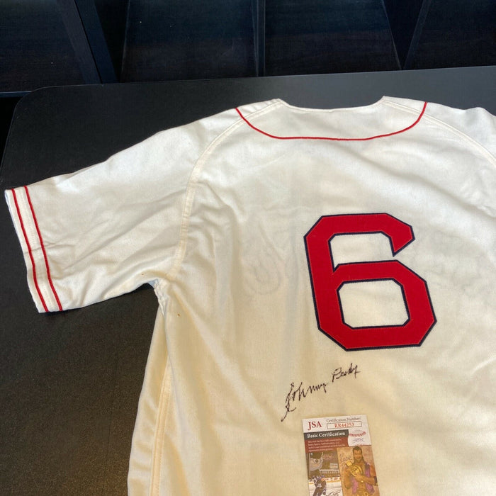 Johnny Pesky Signed Authentic 1946 Boston Red Sox M&N Jersey With JSA COA