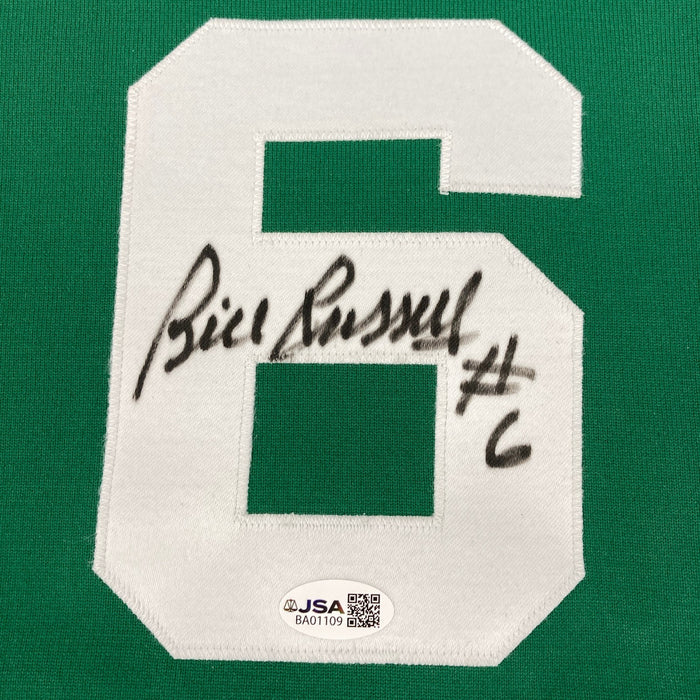 Bill Russell #6 Signed Mitchell & Ness 1962-63 Boston Celtics Jersey JSA COA