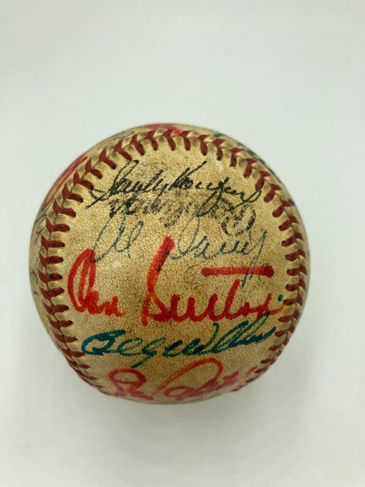 Willie Mays Hank Aaron Sandy Koufax Hall Of Fame Multi Signed Baseball 31 JSA
