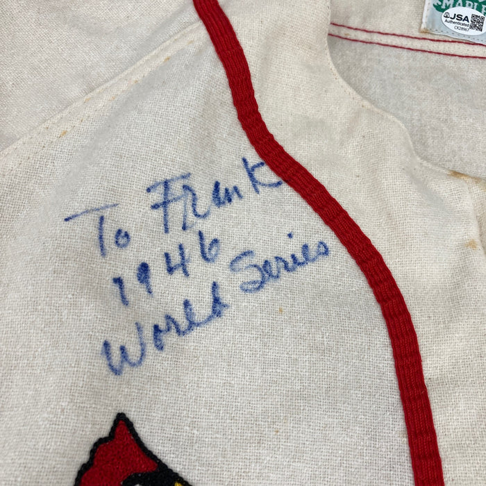 Stan Musial Signed Vintage St. Louis Cardinals Jersey 1946 World Series JSA COA