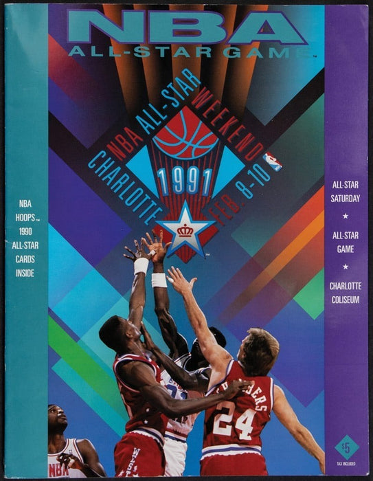 Beautiful Michael Jordan Magic Johnson 1991 All Star Game Signed Basketball PSA
