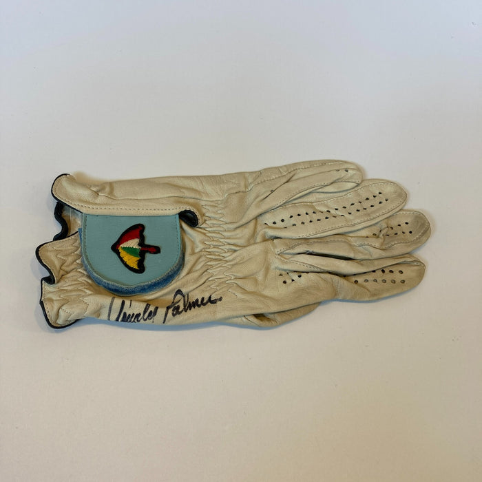 Arnold Palmer 1970's Game Used Signed Tournament Golf Glove JSA & MEARS COA