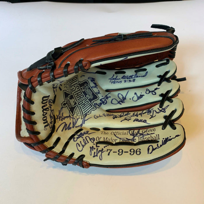 1996 All Star Game Team Signed Glove Ken Griffey Jr Mark Mcgwire Arod JSA COA
