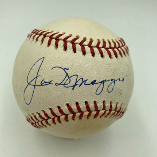 Joe Dimaggio Signed Vintage American League Joe Cronin Baseball JSA COA